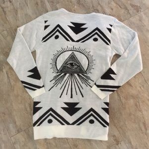 All seeing eye cardigan, x-small